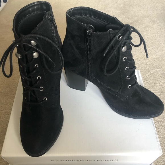 George Shoes - New Women’s Black Faux Suede Boots size 7